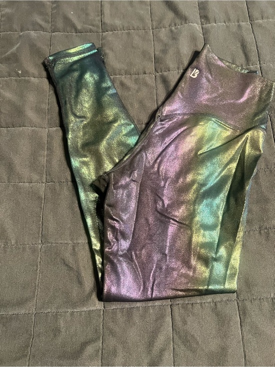 Buffbunny Collection Pants - BuffBunny Iridescent leggings - Purple & Green Shimmer